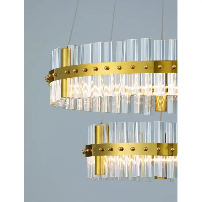 KEZO VISILICA LED/3000K/67W/5709Lm/PLATINUM GOLD