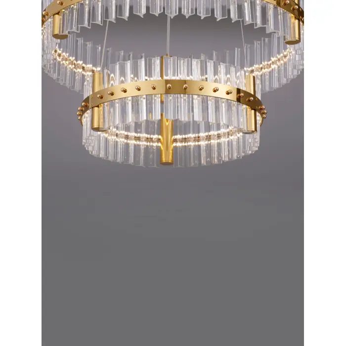 KEZO VISILICA LED/3000K/67W/5709Lm/PLATINUM GOLD