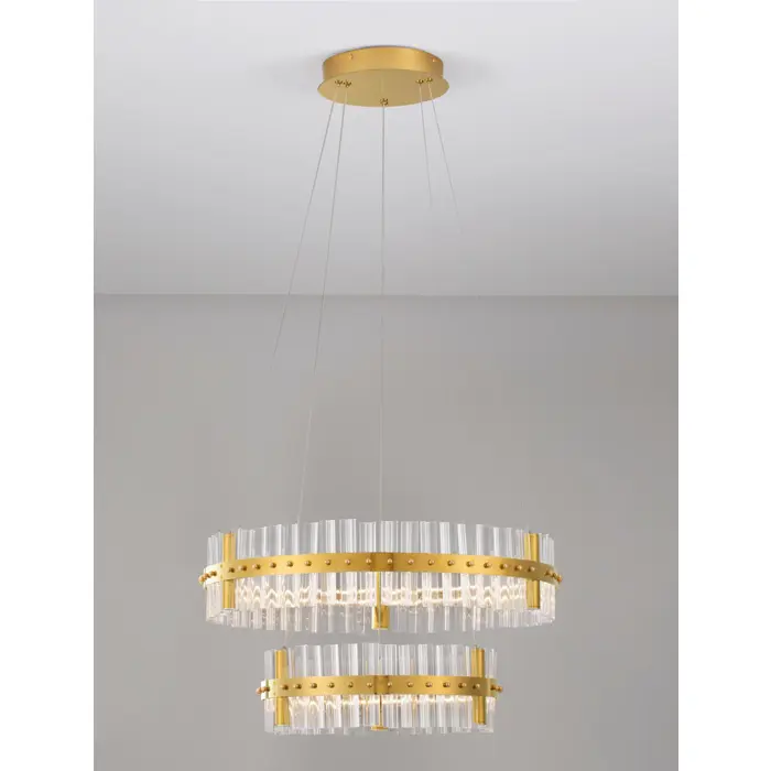 KEZO VISILICA LED/3000K/67W/5709Lm/PLATINUM GOLD