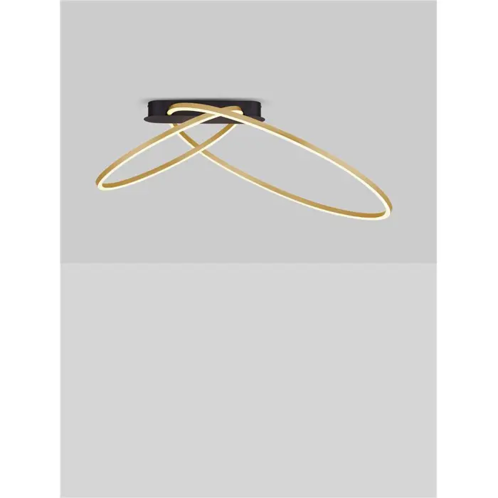 KIKLOS STROPNA SVJETILJKA LED/3000K/42W/2094Lm/ZLATNA