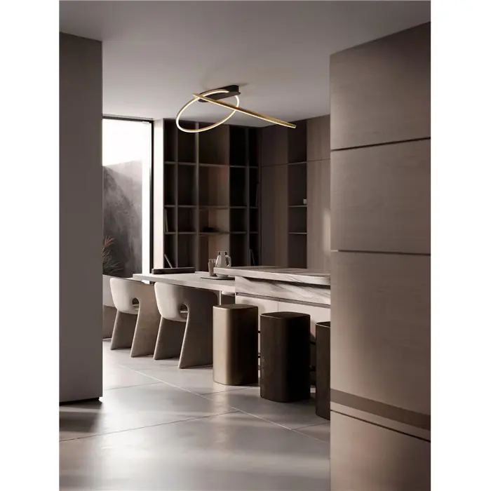 KIKLOS STROPNA SVJETILJKA LED/3000K/42W/2094Lm/ZLATNA