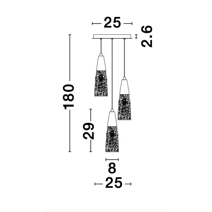 KOVAC VISILICA G9 /IP20/MESING ZLATNA