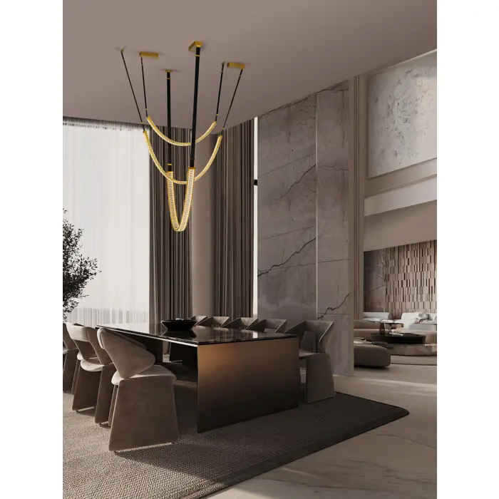 LAZURA LED VISILICA ZLATNA 62W IP20 3000K TRIAK PRIGUŠLJIVA