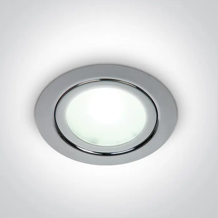 LED KUPAONSKA UGRADBENA SVJETILJKA KROM 12v/1w
