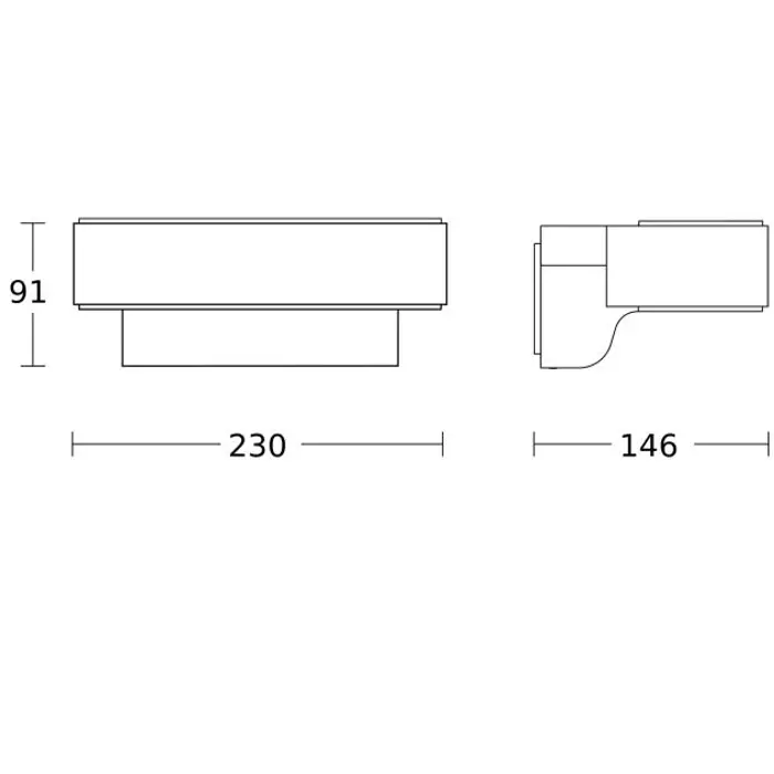LED VANJSKA ZIDNA SVJETILJKA BLUETOOTH L 810 C ANTRACIT 9,8W 3000K 679lm