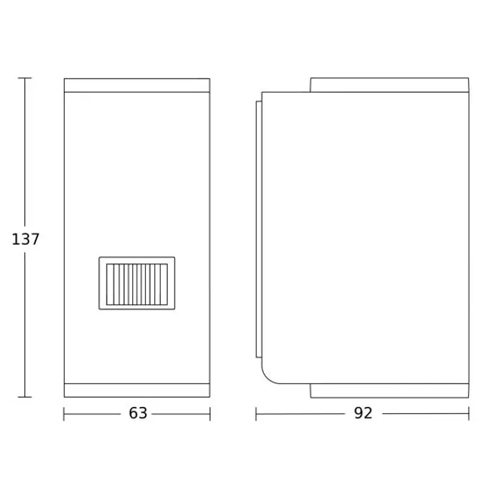 LED VANJSKA ZIDNA SVJETILJKA SA SENZOROM L 930 S ANTRACIT 9,3W 3000K 457lm
