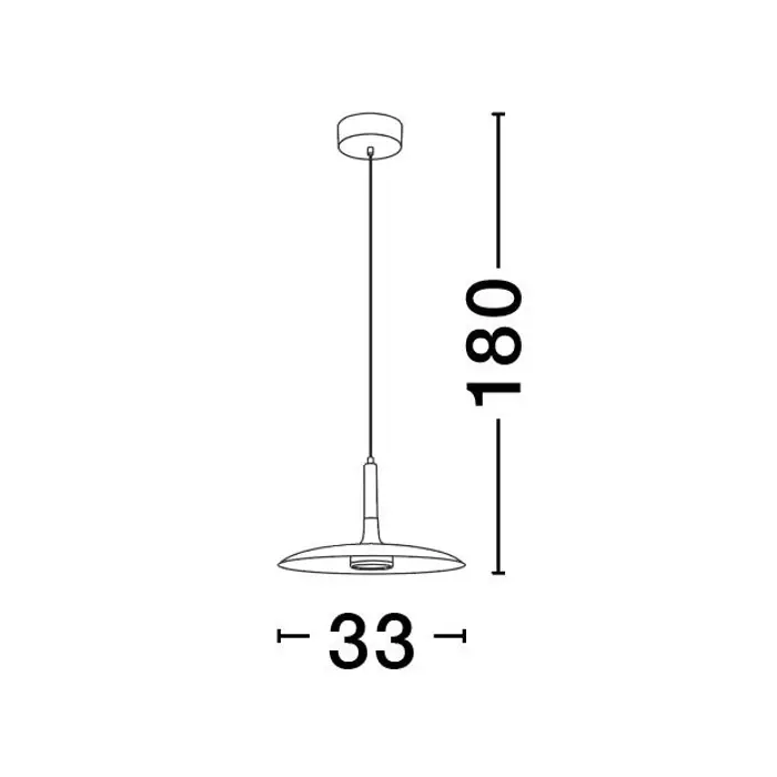 LISI VISILICA LED/3000K/12W/900Lm/CRNA