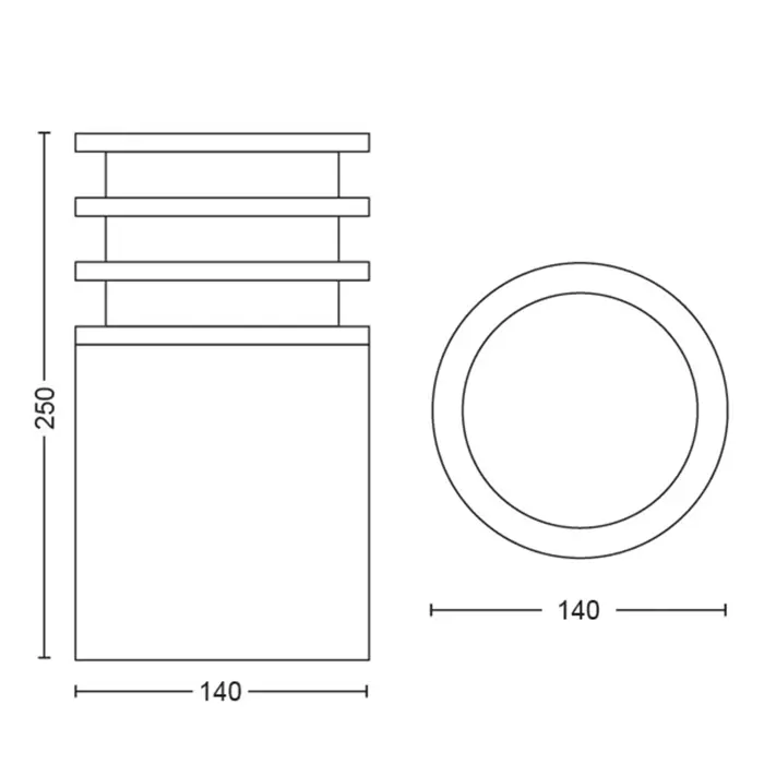 Lucca HUE VANJSKA SVJETILJKA antracit 1x9W 230V
