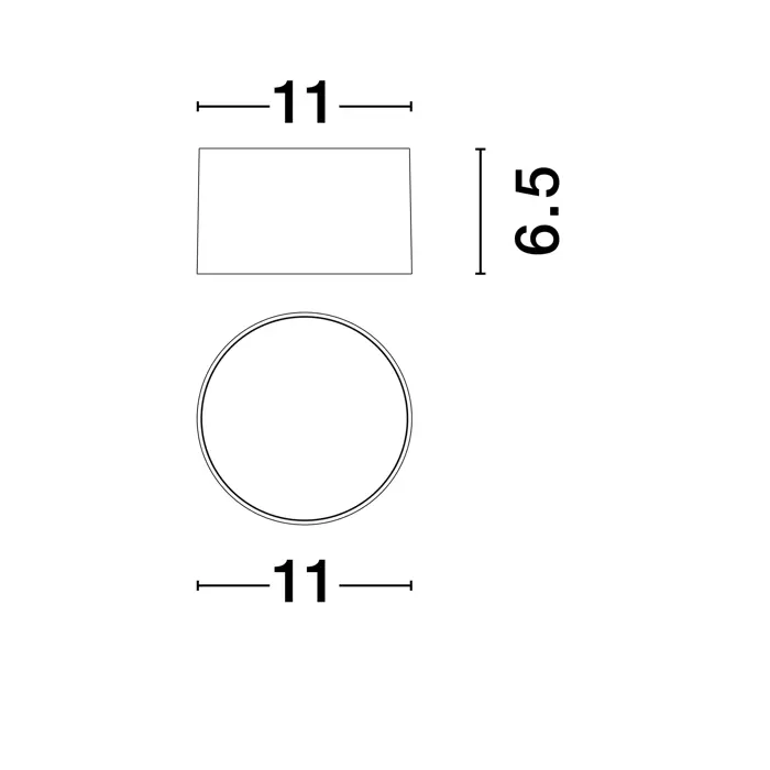 LULDO STROPNA SVJETILJKA LED/3000K/10W/588Lm/BIJELA