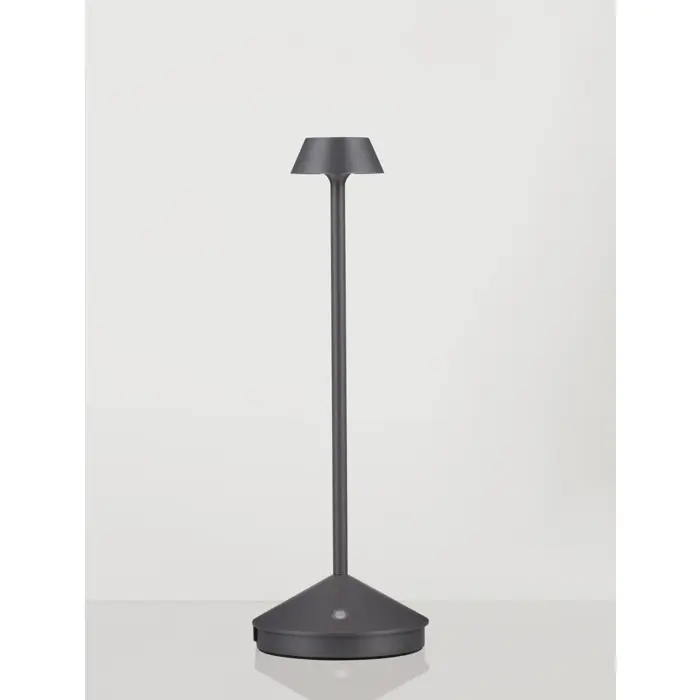 LUMO STOLNA LAMPA LED 3000K 120lm IP54 TAMNO SIVA