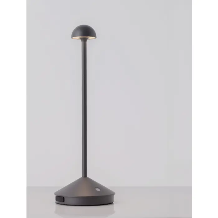 LUMO STOLNA LAMPA LED 3000K 120lm IP54 TAMNO SIVA