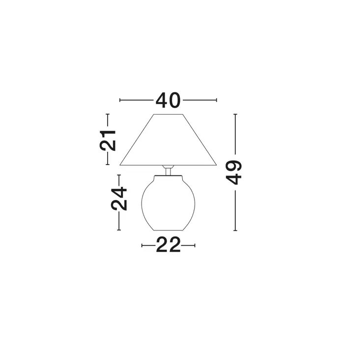 LUPE STOLNA SVJETILJKA LED E27 1x12W 100-240V IP20