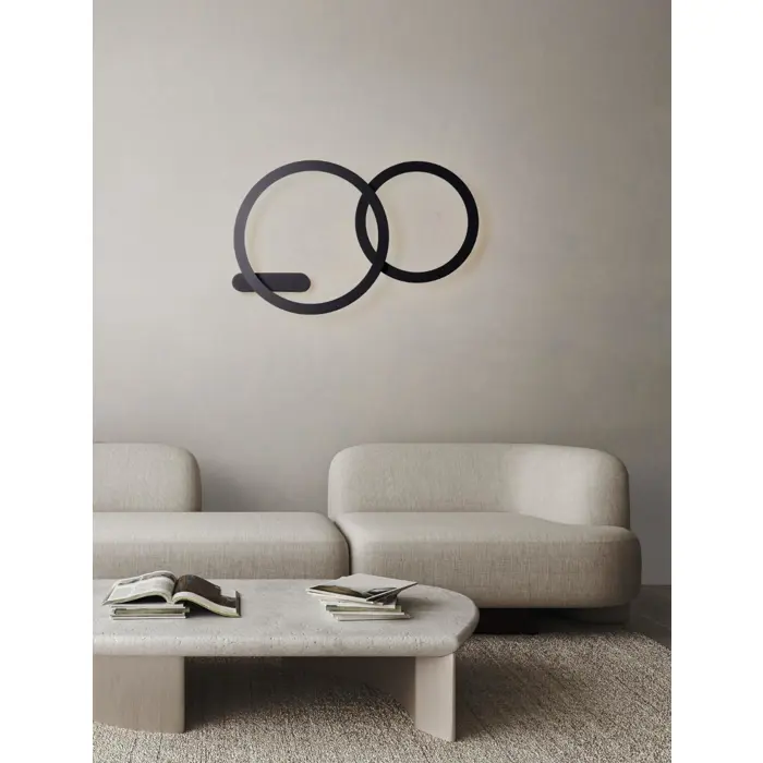 LYB ZIDNA LAMPA LED /3000K/27W/2000Lm/CRNA