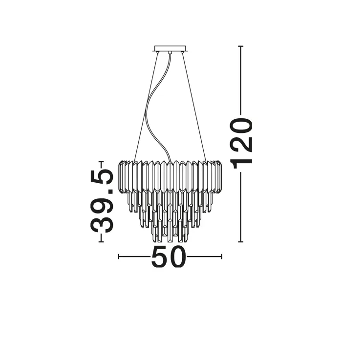 MAGNOLIA VISILICA E14 IP20/KROM