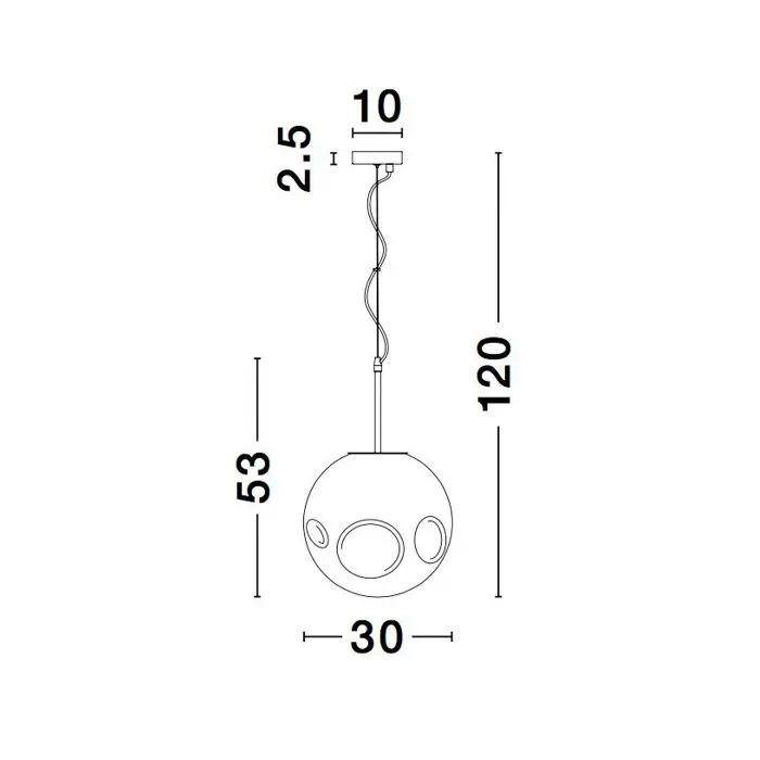 MAYAN VISILICA E27 /IP20/KROM & CHAMPAGNE