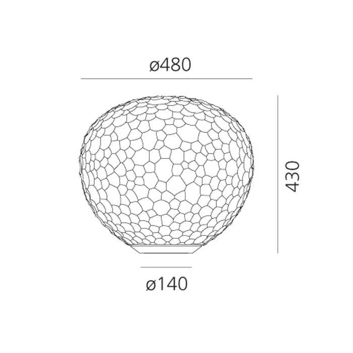METEORITE 48 STOLNA SVJETILJKA BIJELA E27 21W 1904lm