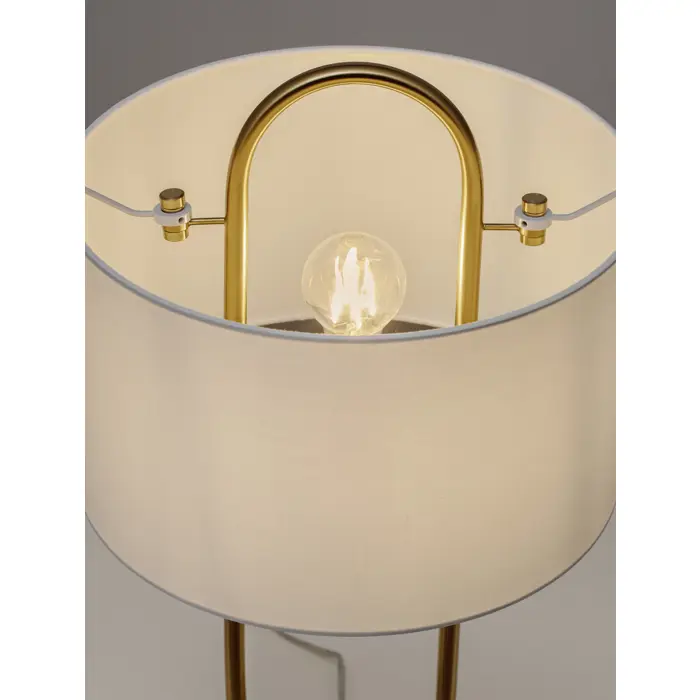 MILENA STOLNA SVJETILJKA BIJELA/ZLATNA E27 1X12W IP20