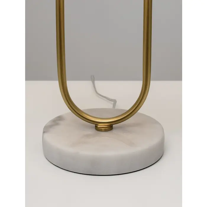 MILENA STOLNA SVJETILJKA BIJELA/ZLATNA E27 1X12W IP20