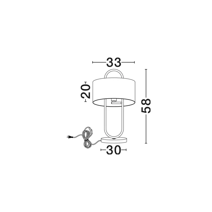 MILENA STOLNA SVJETILJKA BIJELA/ZLATNA E27 1X12W IP20