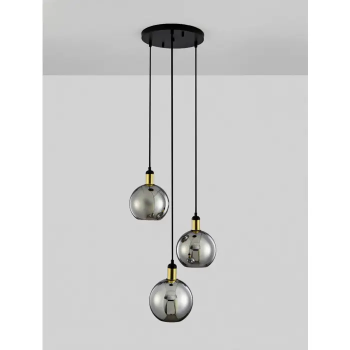 MIRRO VISILICA E27 /IP20/ZLATNA & SMOKY