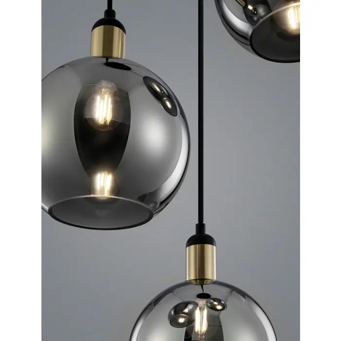 MIRRO VISILICA E27 /IP20/ZLATNA & SMOKY