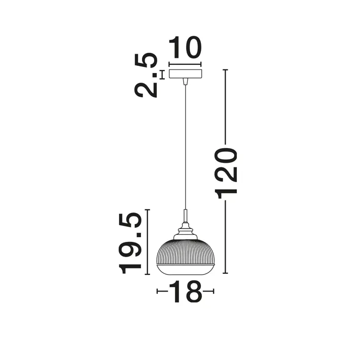 MOND VISILICA E14 /IP20/ SATIN ZLATNA