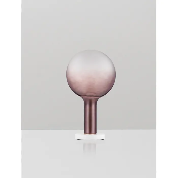 NOSTOS STOLNA LAMPA LED/3000K/3W/341Lm/SMEĐA & ZLATNA & BIJELA