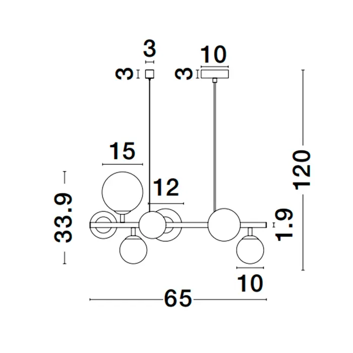 ODILLIA VISILICA G9 /IP20/MATT ZLATNA