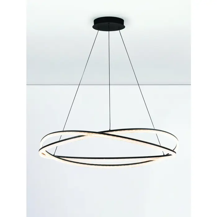 OFELIA VISILICA LED/3000K/68W/5637Lm/CRNA