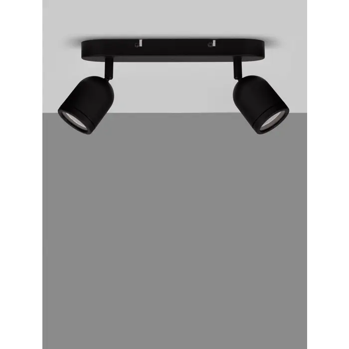 ORSON PLAFONSKA LAMPA GU10 IP20/CRNA 2X