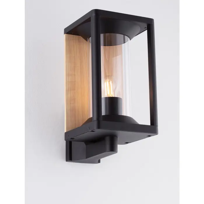 PACIFIC ZIDNA LAMPA E27 IP65 CRNA