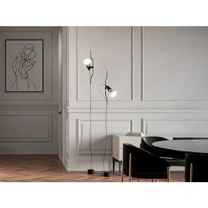 PARENTESI DIMMER VISILICA 1×E27/150W/220-250V CRNA