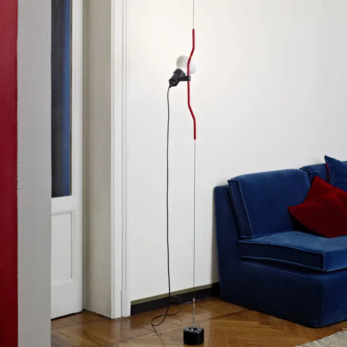 PARENTESI DIMMER VISILICA 1×E27/150W/220-250V CRVENA