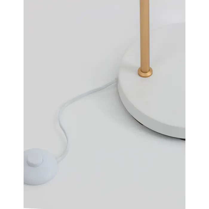 PAZ STAJAĆA LAMPA E27 /IP20/ZLATNA & BIJELA