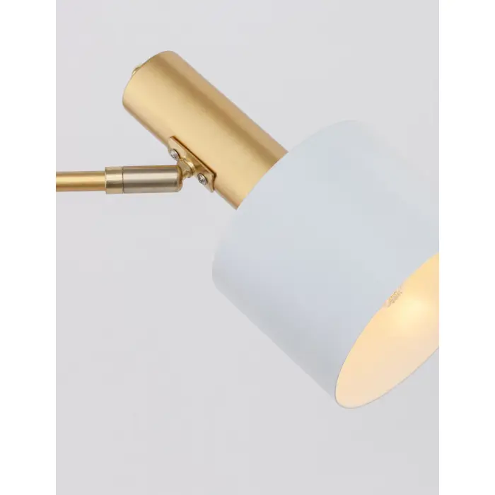 PAZ STOLNA LAMPA E27 /IP20/ZLATNA & BIJELA