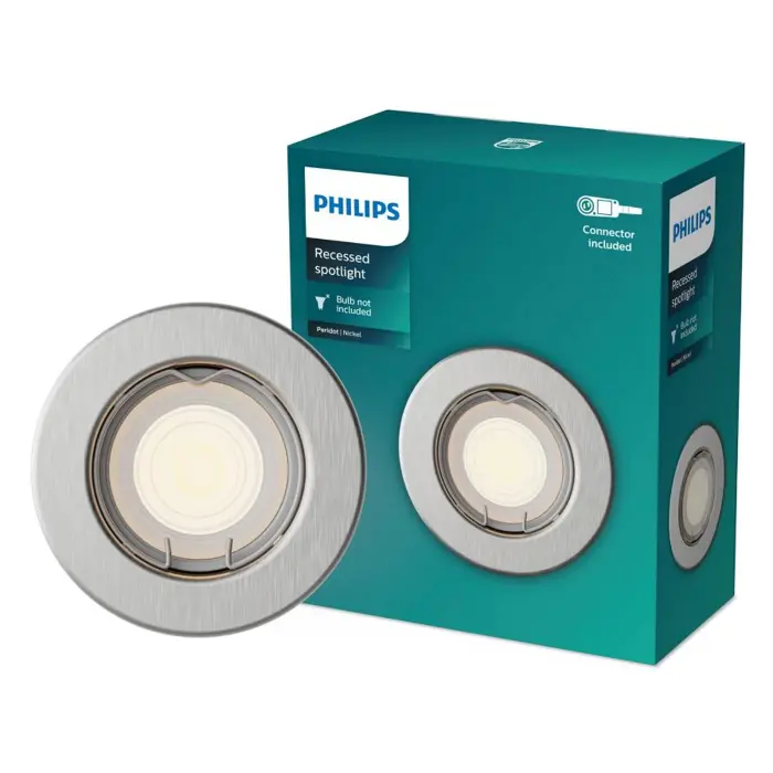 Peridot UGRADBENA SVJETILJKA OKRUGLA 7W GU10 NIKAL