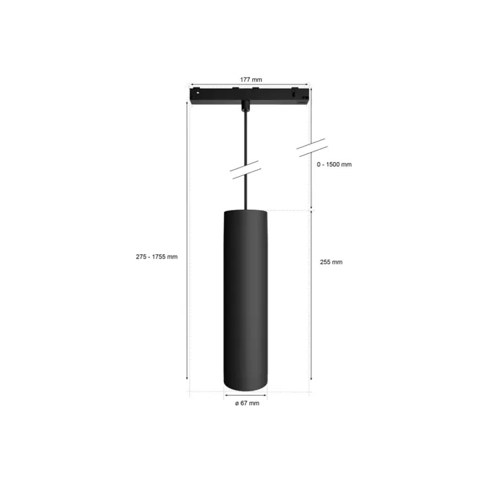 Perifo PHILIPS HUE VISLICA CRNA 5W