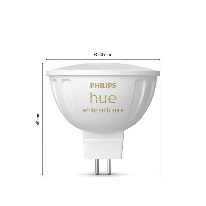 Philips Hue PAMETNE ŽARULJE LED 2xGU5.3 2000-6500K 400 lm