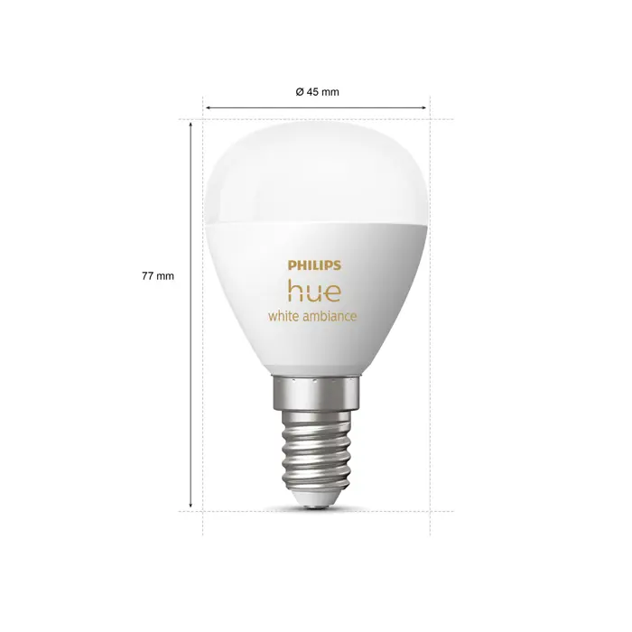 Philips Hue PAMETNE ŽARULJE 2xE14 LED 5,1W 2200-6500K 470 lm