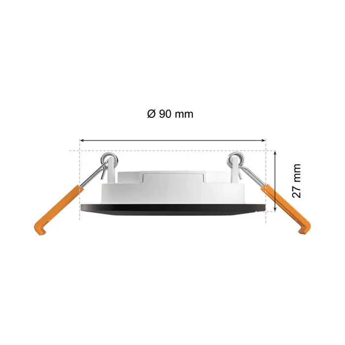 PHILIPS HUE WAC TANKA UGRADBENA SVJETILJKA 90 3x CRNA RGBW