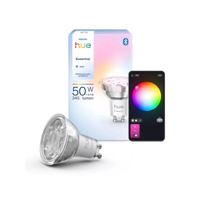 PHILIPS HUE WCA SMART ŽARULJA 345Lm GU10 2200-6500K+RGB