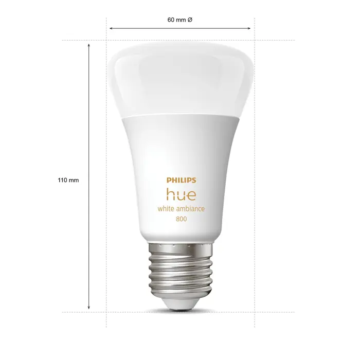 Philips Hue WHITE AMBIANCE PAMETNE ŽARULJE 4×E27/9W/2200-6500K/800lm PRIGUŠIVE