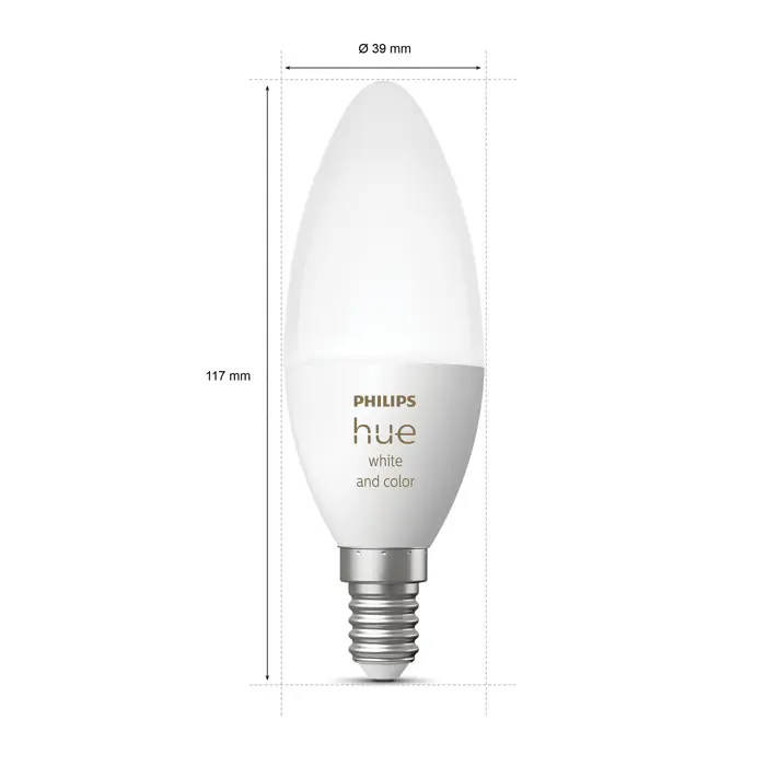 Philips Hue WHITE & COLOR AMBIANCE LED ŽARULJA 2×E14/4W/2000-6500K+RGB/470lm