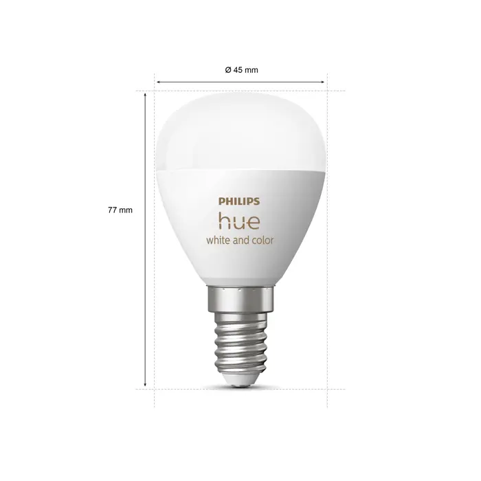 Philips Hue WHITE & COLOR AMBIANCE LED ŽARULJA 2×E14/5,1W/2000-6500K+RGB/470lm