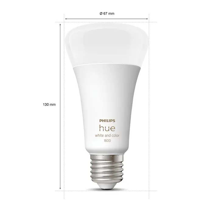 Philips Hue PAMETNA ŽARULJA LED 1xE27/13.5W/2000-6500K+RGB/1600lm PRIGUŠIVA