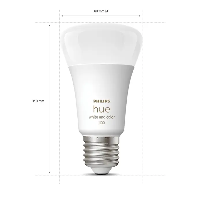 Philips Hue PAMETNE ŽARULJE LED 2xE27/11W/2200-6500K+RGB/1100lm PRIGUŠIVE