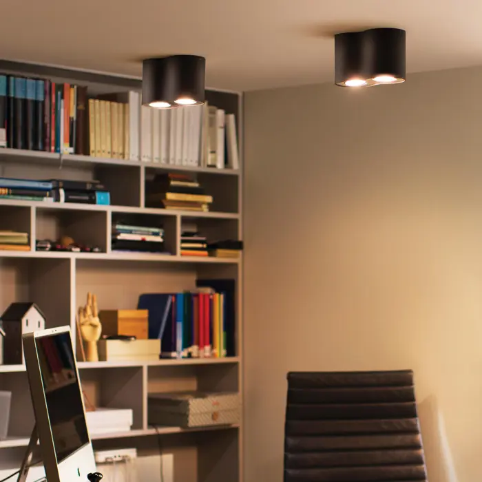 PHILIPS PILLAR HUE NADGRADNA SVJETILJKA CRNA 2X4.2W 2200-6500K + DALJINSKI