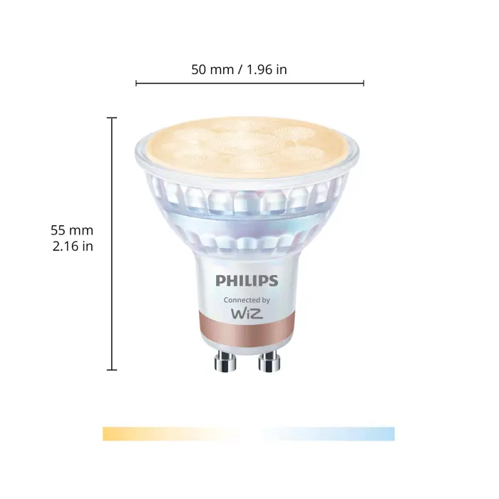 PHILIPS SMART ŽARULJA WFB 50W GU10 GLASS 927-65 TW 2PF/6