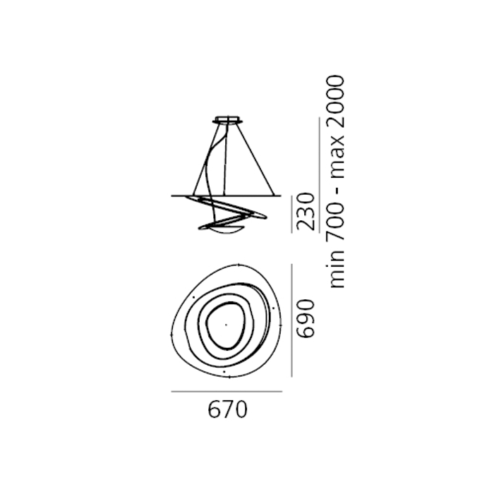 PIRCE MINI LUSTER ARTEMIDE