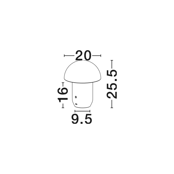 POIS STOLNA LAMPA BIJELA LED 2W 230lm 3000K IP20